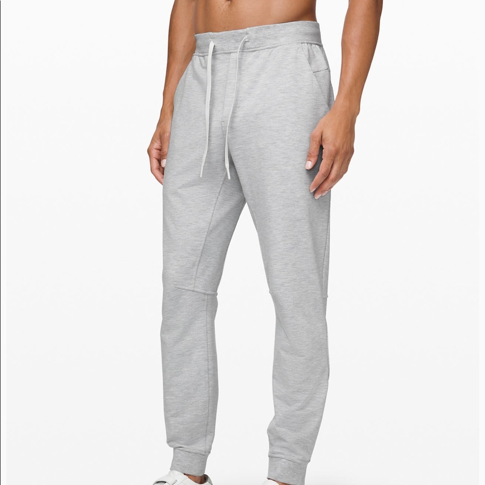 lululemon men’s lounge/active dark gray joggers